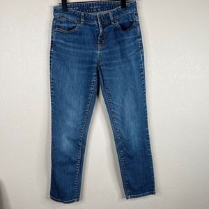 Talbots Women Signature Slim Ankle Jeans Medium Wash Blue Size 27